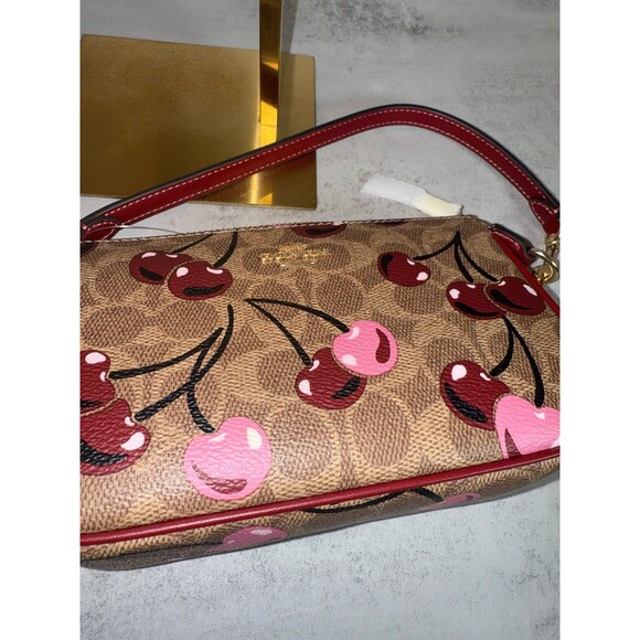 NWT!COACH Nolita 19 In Signature Canvas With Cherry Print(COACH CZ011) - Picture 6 of 7